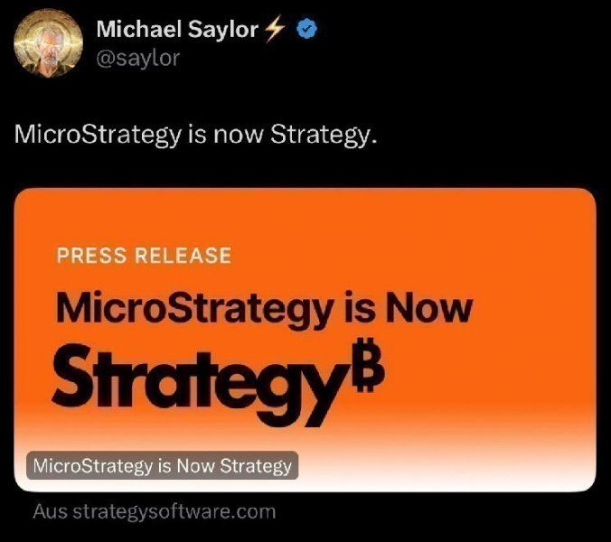 Strategy приобрела 850 BTC за $100 млн
