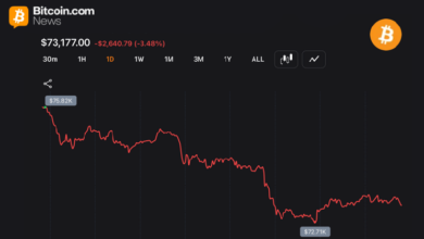 Трейдеры наблюдают за падением курса BTC ниже ключевых скользящих средних, поскольку «медведи» оказывают давление на отметку в 73 000 долларов