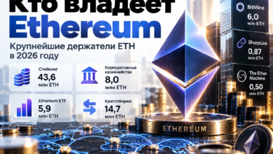Кто владеет Ethereum: крупнейшие держатели ETH в 2026 году